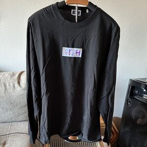 Kith Black Long Sleeve Tee with Graphic